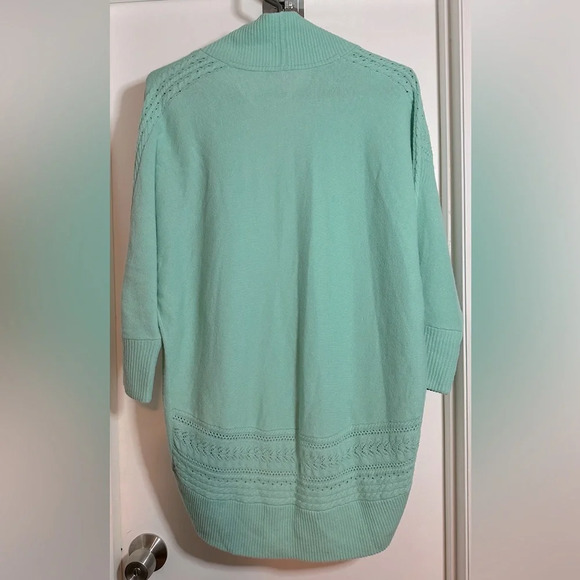 Lilly Pulitzer Cabrina Open Front Cardigan Sweater in Mint Teal Size XS/S - Picture 3 of 9
